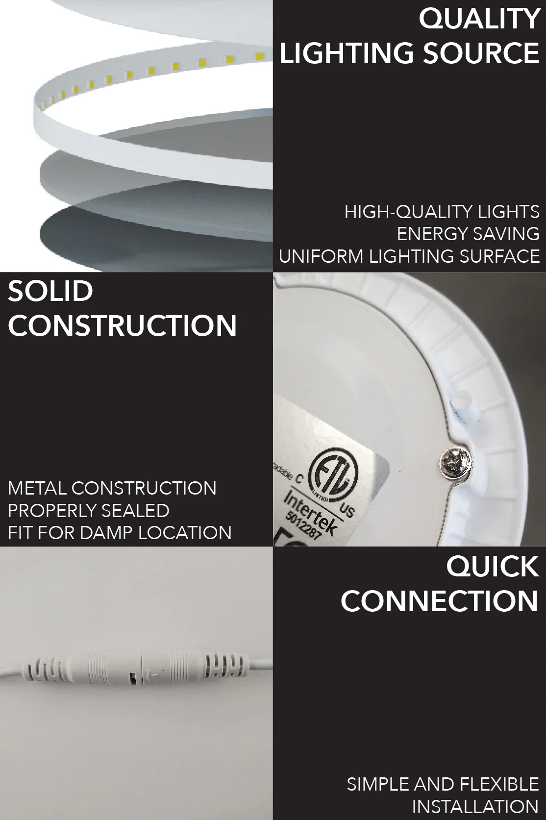 4" Smart Wifi RGB LED White Recessed Light Fixture - Image 5