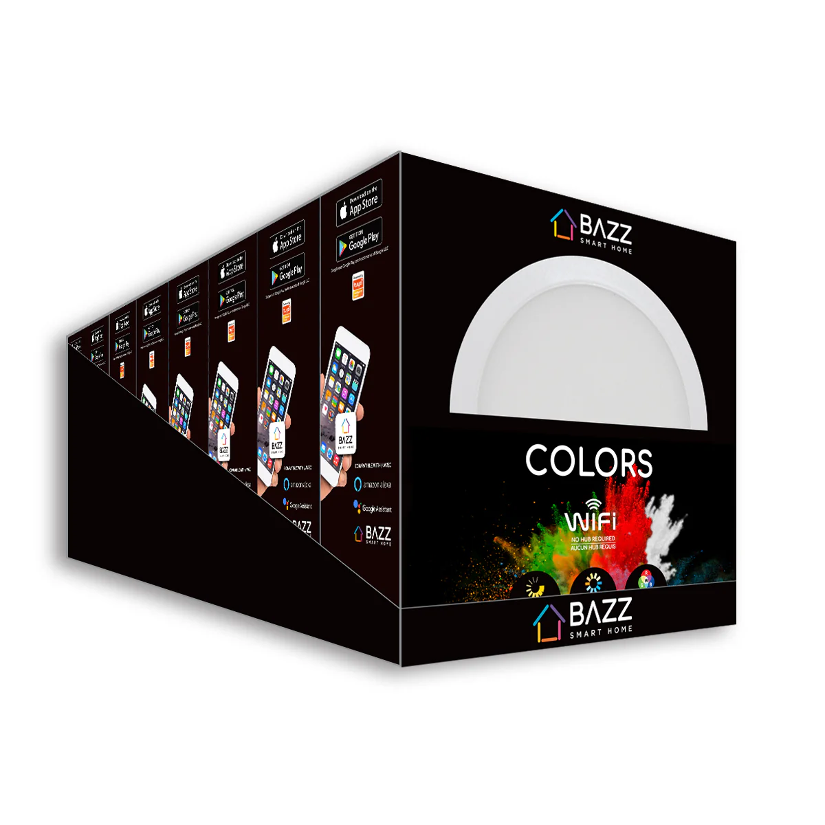 6" Smart WiFi RGB+White LED Recessed Light Fixture (12-Pack) - Image 4